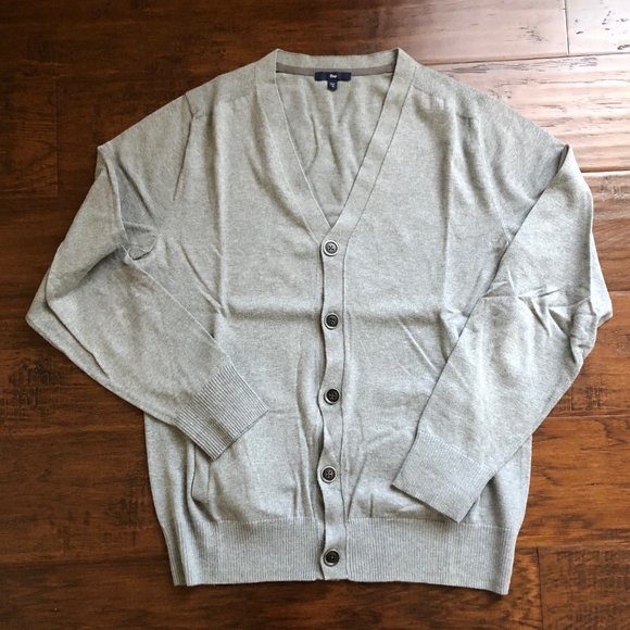GAP Other - Gap mens gray button down sweater size M